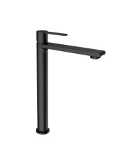 Mitigeur lavabo haut Figaro Odesign en noir mat, design élégant et minimaliste, marque O' design.