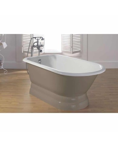 Baignoire fonte émaillée sur base ANIS Bleu Provence Baignoire fonte émaillée sur base ANIS Bleu Provence