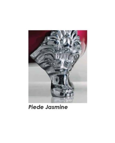 Baignoire fonte freestanding sur pieds JASMINE Bleu Provence