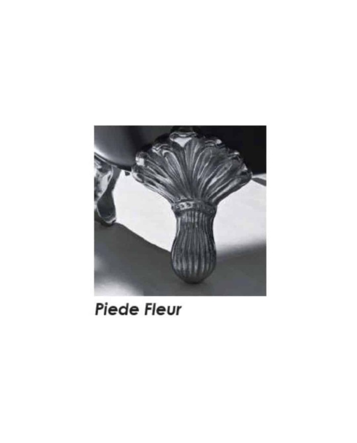 Baignoire en fonte freestanding sur pieds JASMINE