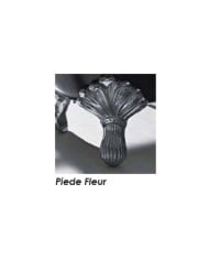 Baignoire fonte freestanding sur pieds JASMINE Bleu Provence