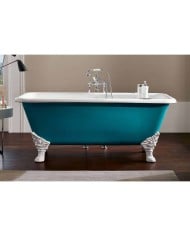 baignoire fonte pieds bleu provence | QUADRO Bleu Provence