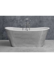 Baignoire fonte émaillée sur base TRENDY Bleu Provence Baignoire fonte émaillée sur base TRENDY Bleu Provence