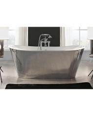 Baignoire fonte émaillée sur base TRENDY Bleu Provence Baignoire fonte émaillée sur base TRENDY Bleu Provence