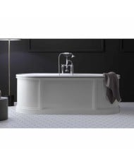 Baignoire fonte émaillée sur base CHIC Bleu Provence Baignoire fonte émaillée sur base CHIC Bleu Provence