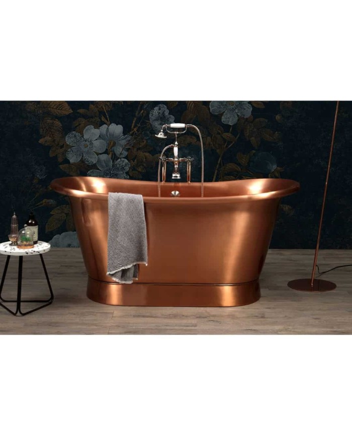 Baignoire cuivre 170x69cm Napoléon Bleu Provence