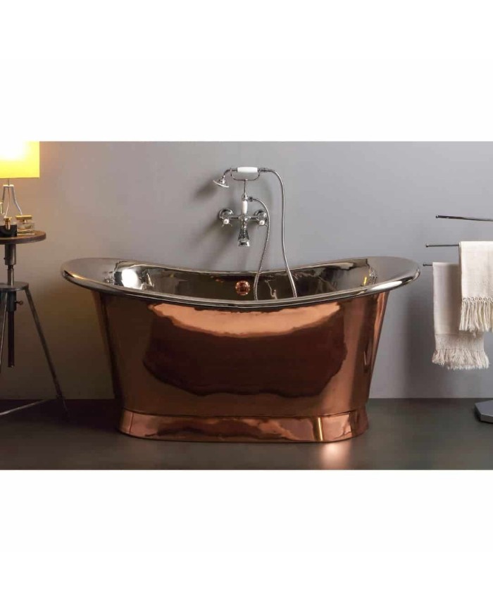 Baignoire cuivre 170x69cm Napoléon Bleu Provence