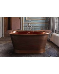 Baignoire cuivre 200x80cm Napoléon Bleu Provence