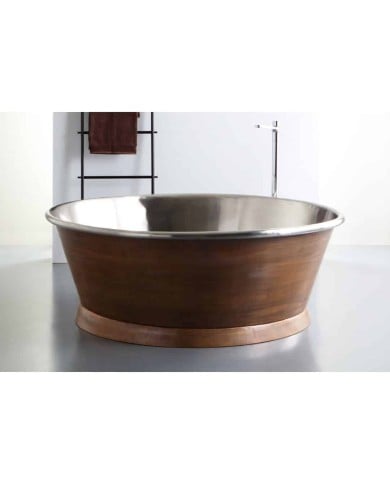 Baignoire cuivre 160 cm...