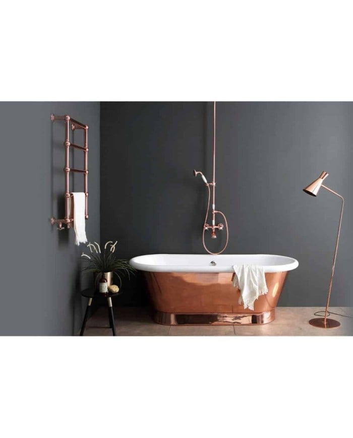 Baignoire cuivre 190x120cm Elégance Bleu Provence