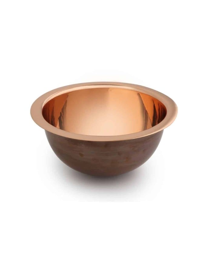 Vasque cuivre 30,5 cm UNDER Bleu Provence