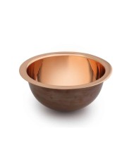 Vasque cuivre 36 cm UNDER Bleu Provence