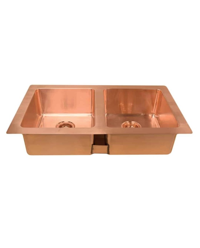 Vasque cuivre 91,5cm SABRI DOUBLE Bleu Provence Vasque cuivre 91,5cm SABRI DOUBLE Bleu Provence