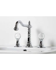 Robinet lavabo haut 3 trous - Bleu Provence Robinet lavabo haut 3 trous - Bleu Provence