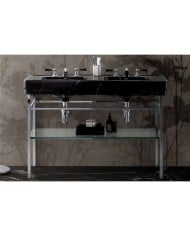 Lavabo double 130cm Bleu Provence '900 Lavabo double 130cm Bleu Provence '900