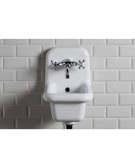 Robinet mural monotrou bec long - Bleu Provence Robinet mural monotrou bec long - Bleu Provence