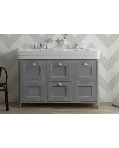 Meuble tulipier fermé 130/100 cm Bleu Provence