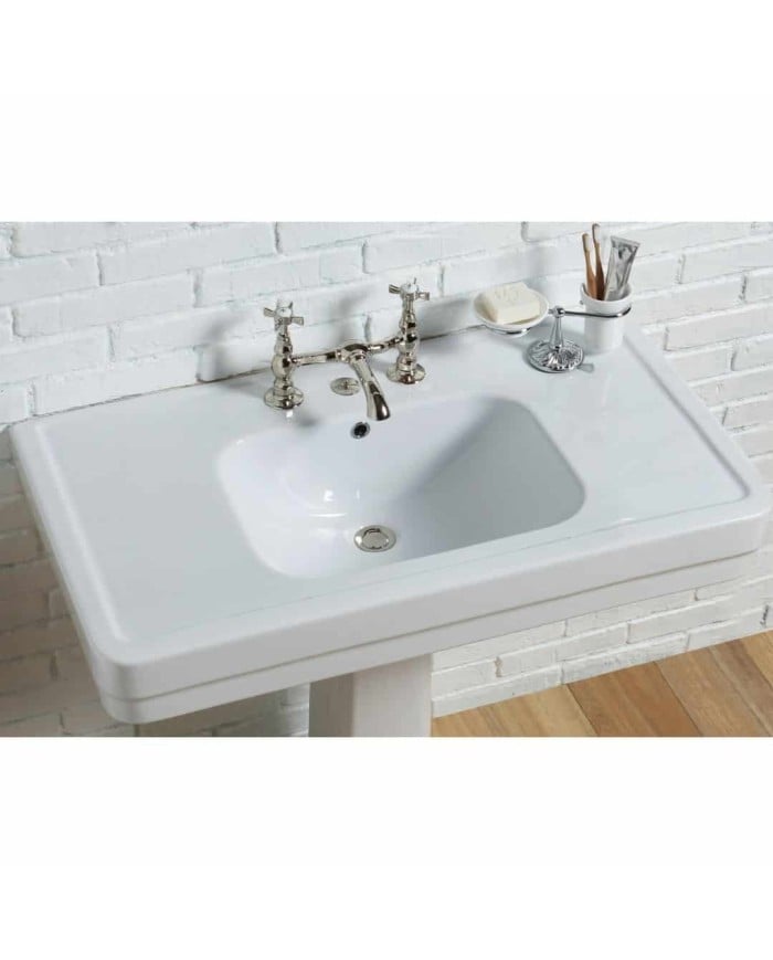 Bleu Provence : Robinet pour lavabo avec pont bas