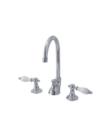 Robinet lavabo 3T avec vidage Bleu Provence