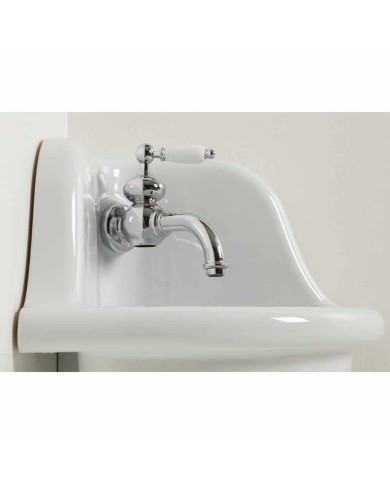 Lavabo coin 42cm true colors Bleu Provence