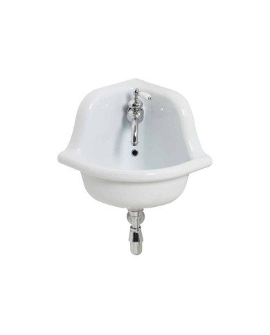 Lavabo coin 42cm true colors Bleu Provence