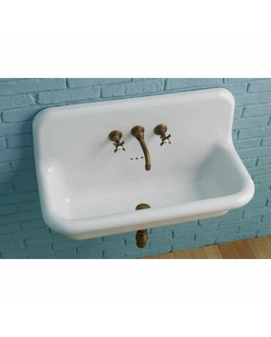 Lavabo large size 90cm true colors Bleu Provence