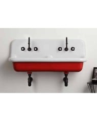 Lavabo double 120cm true colors Bleu Provence Lavabo double 120cm true colors Bleu Provence