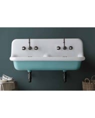 Lavabo double 120cm true colors Bleu Provence Lavabo double 120cm true colors Bleu Provence