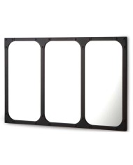 miroir industriel bleu provence | Laiton 90x60cm Bleu Provence