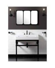 Miroir 90x60cm - Industrialis Bleu Provence