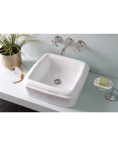 Lavabo countertop 44cm So Fifties Bleu Provence