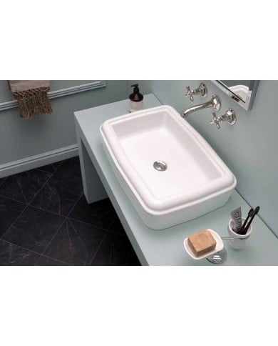 Lavabo countertop 60cm So Fifties Bleu Provence