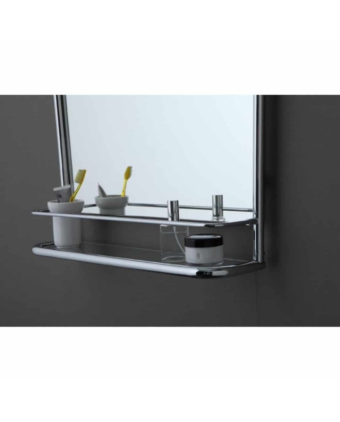 Miroir a étagère 90x65cm So Fifties Bleu Provence