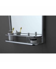 Miroir étagère 90x65cm So Fifties Bleu Provence Miroir étagère 90x65cm So Fifties Bleu Provence