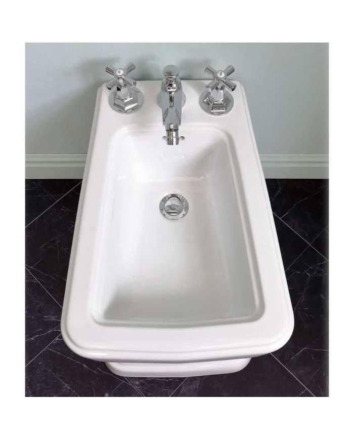 Bidet au sol So Fifties Bleu Provence