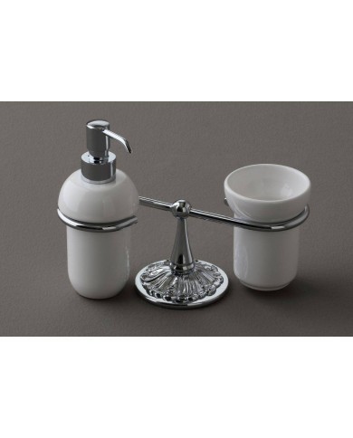 Porte savon et brosse à dent Série Lux Bleu Provence