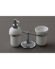 Porte savon brosse dent Série Lux Bleu Provence Porte savon brosse dent Série Lux Bleu Provence