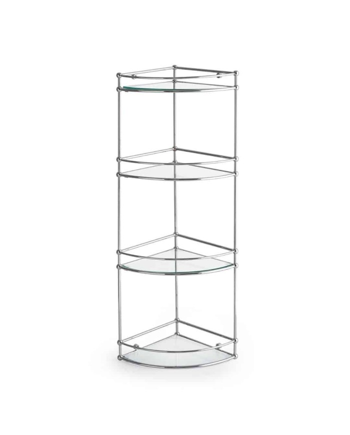 Meuble d’angle étagères verre Accessori Bleu Provence Meuble d’angle étagères verre Accessori Bleu Provence
