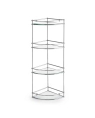 Meuble d’angle étagères verre Accessori Bleu Provence Meuble d’angle étagères verre Accessori Bleu Provence