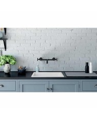 Lavabo semi encastré 41/60 cm Bleu Provence Lavabo semi encastré 41/60 cm Bleu Provence