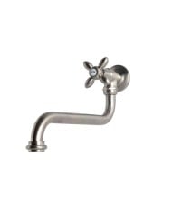 Robinet mural monotrou col tournant - Bleu Provence