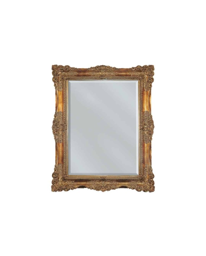 Cadre feuilles d'or 81x101 cm Bleu Provence