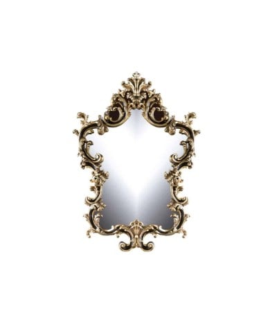 Cadre miroir Rococo 91x126 cm Bleu Provence